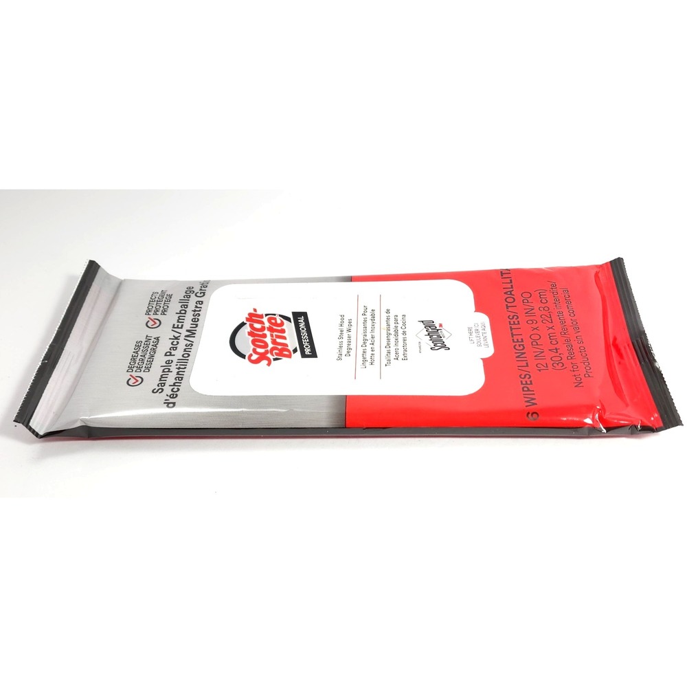 Scotch-Brite 3M 12" x 9" Stainless Steel Kitchen Cleaner Degreaser 30 Wipes NEW - Picture 9 of 9